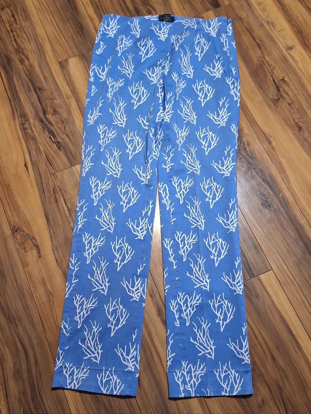 Brooks Brothers Women size 6 Natalie Fit Pants Beach Resort Novelty Stretch READ